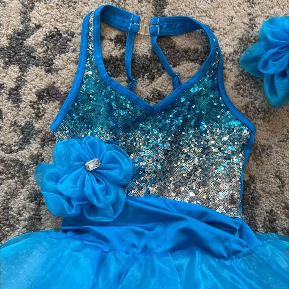 Costume Gallery Blue Sequin Ballet Dance Costume - Picture 3 of 10
